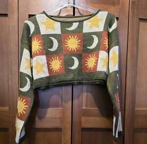 Colorful Sun and Moon Sweater